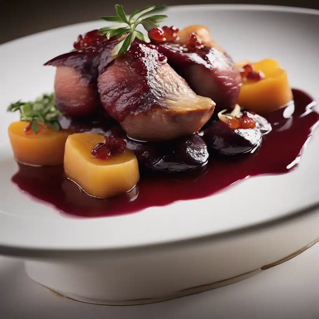 Duck with Quince and Plum