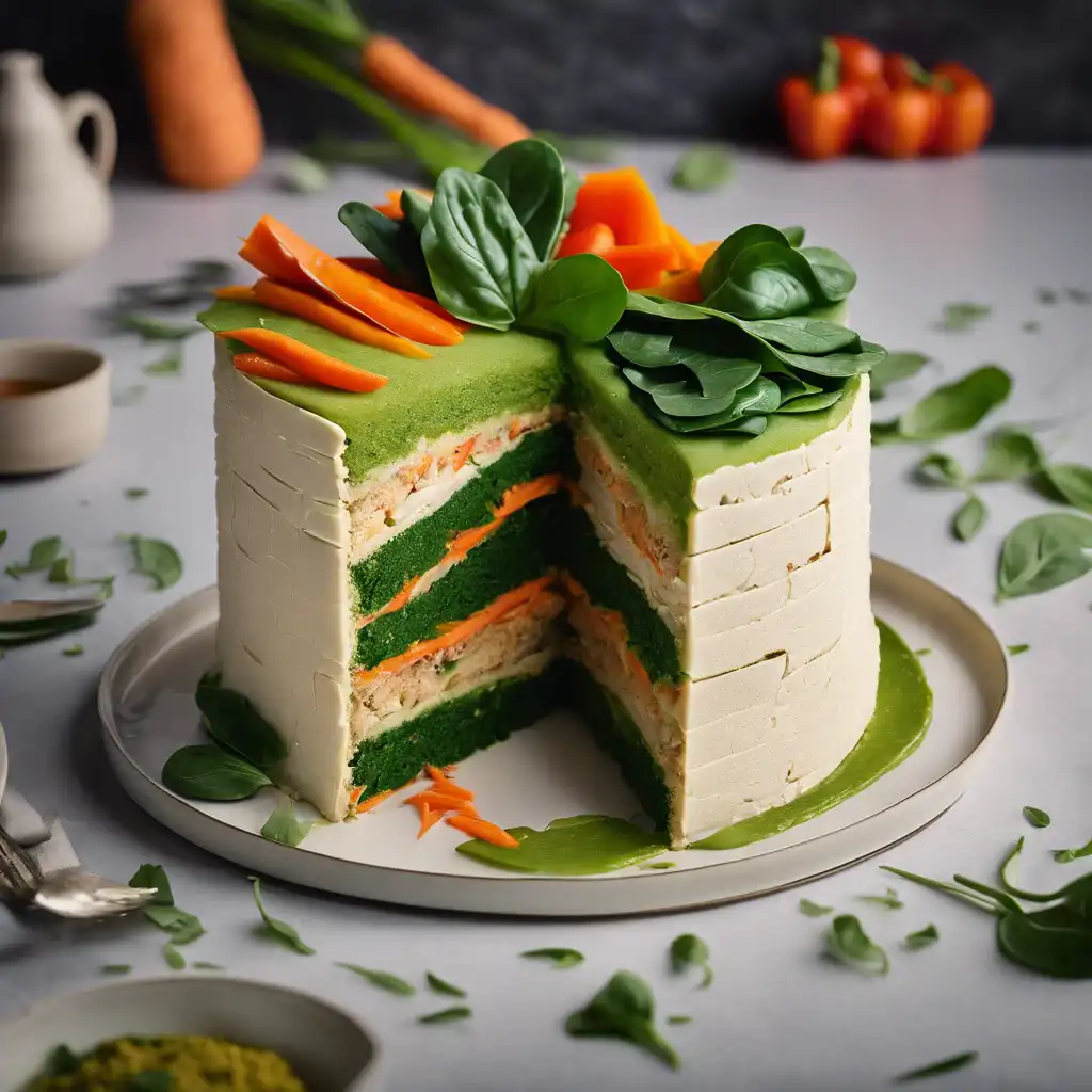 Chicken and Vegetable Layer Cake