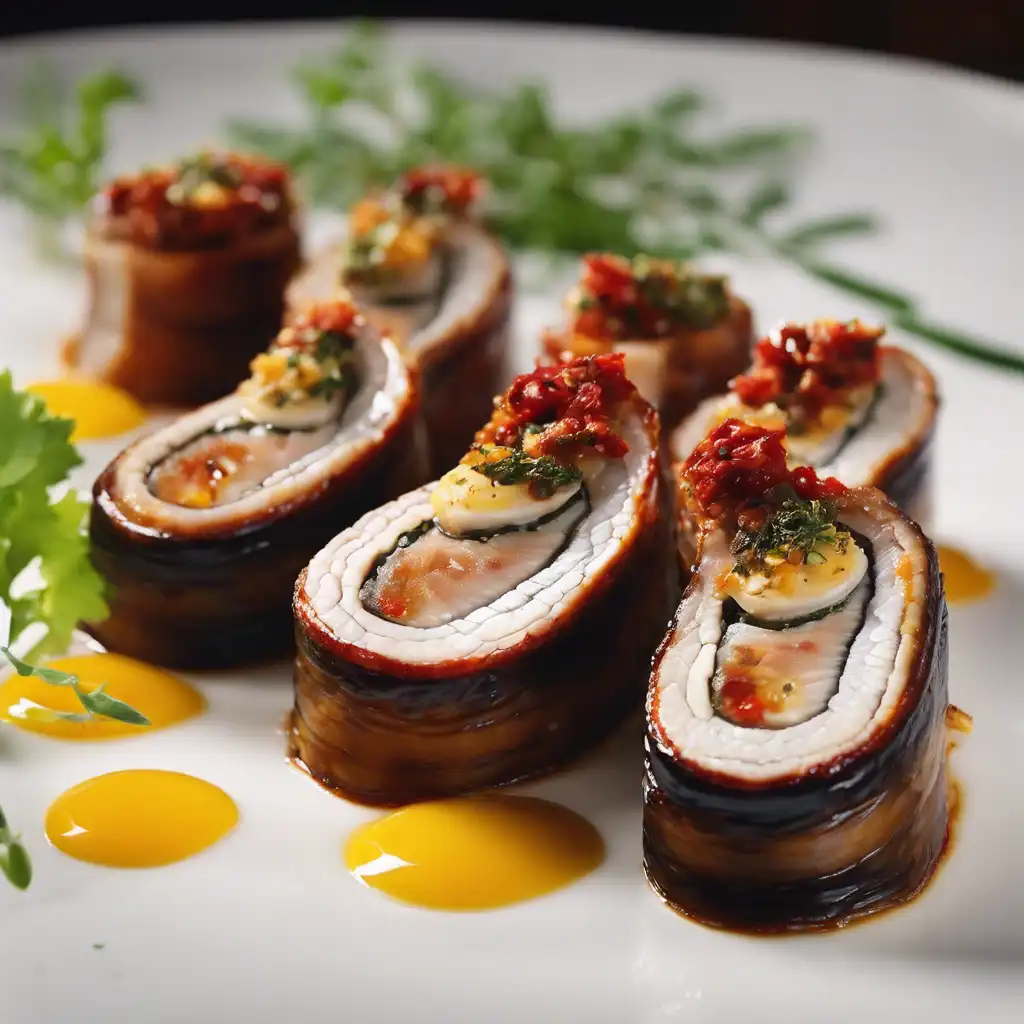 Stuffed Eel with Dried Tomato