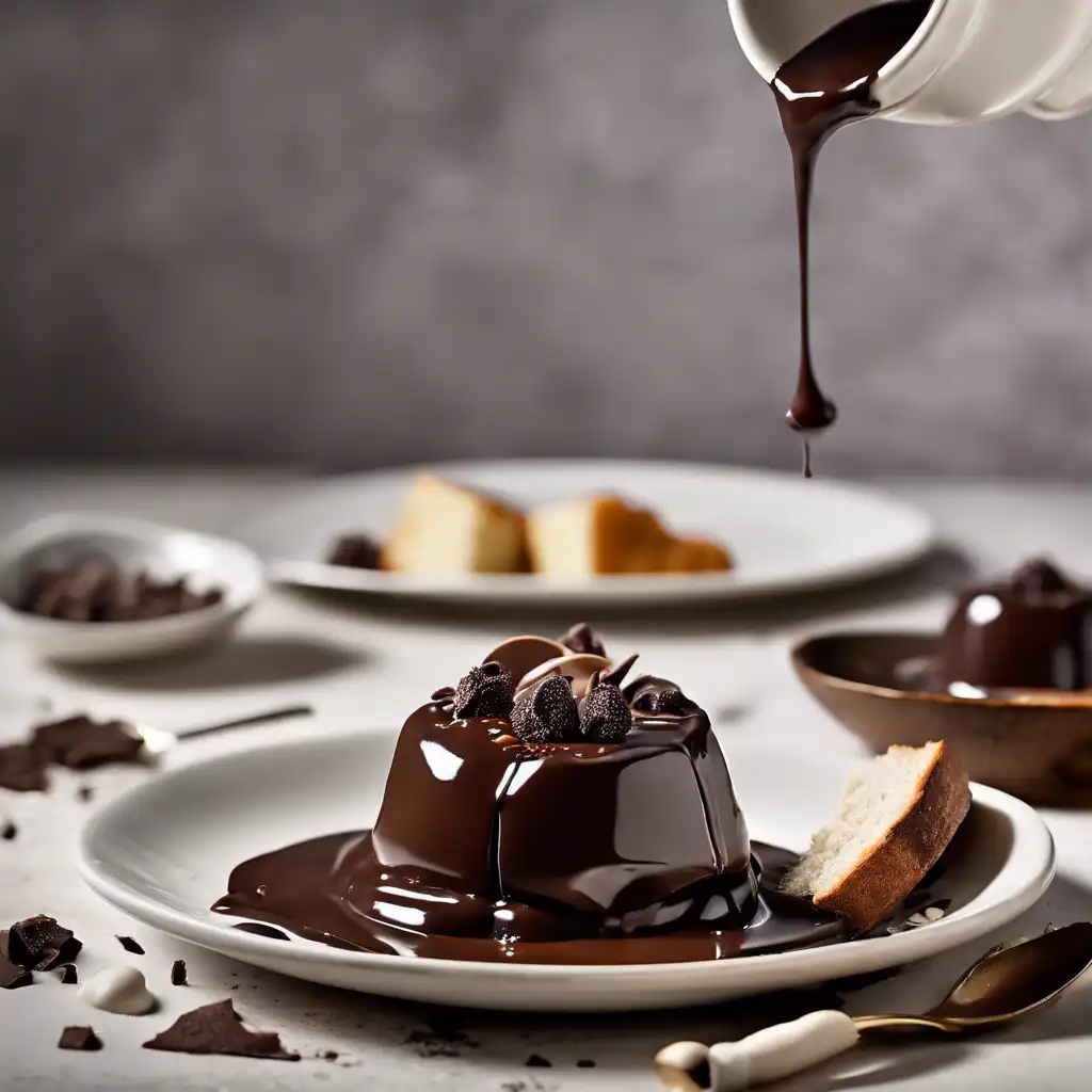 Chocolate Pudding with Bread