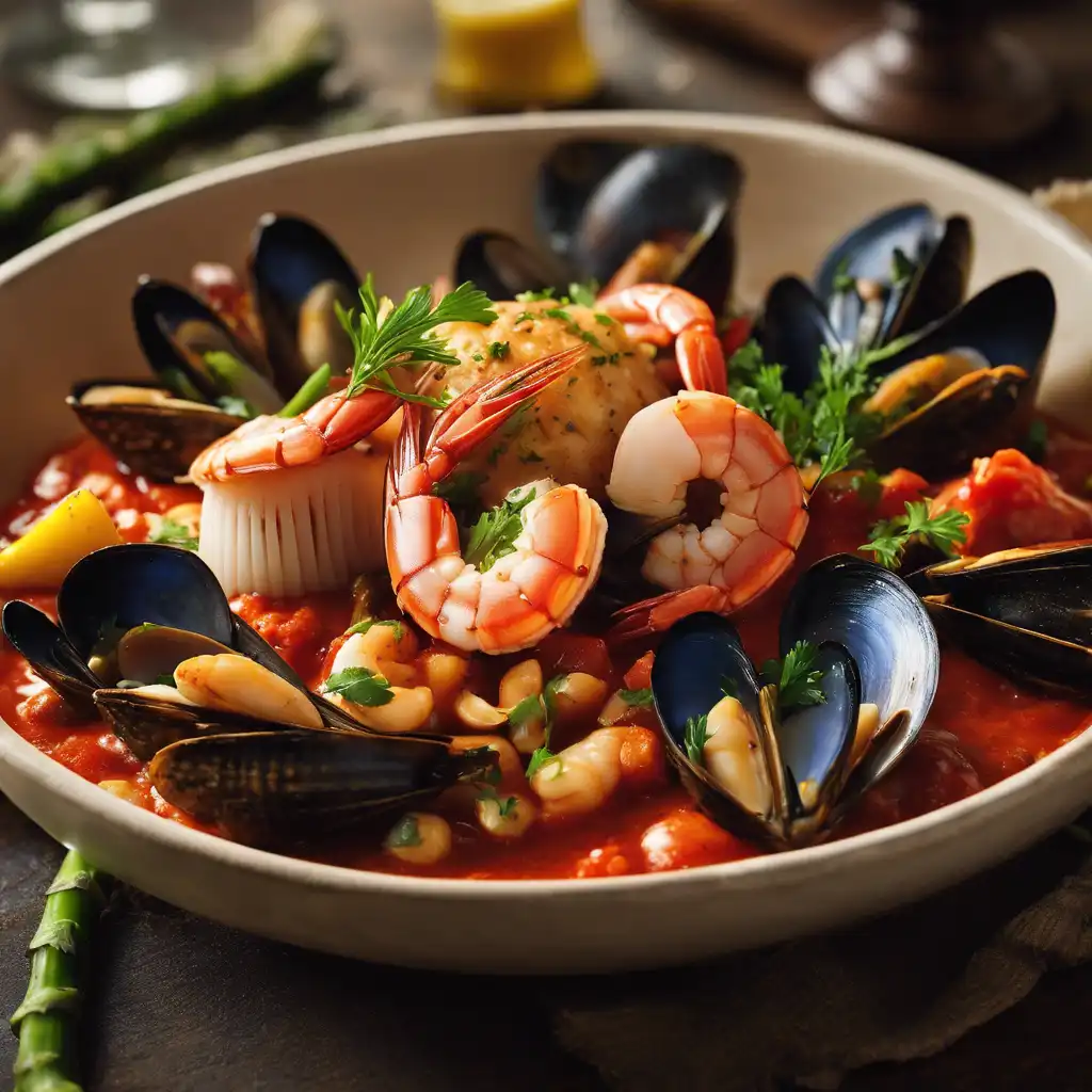 Seafood Medley with Tomato Sauce