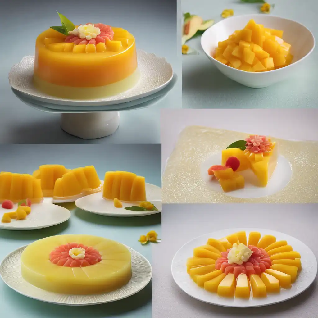 Mango and Melon Gelatin