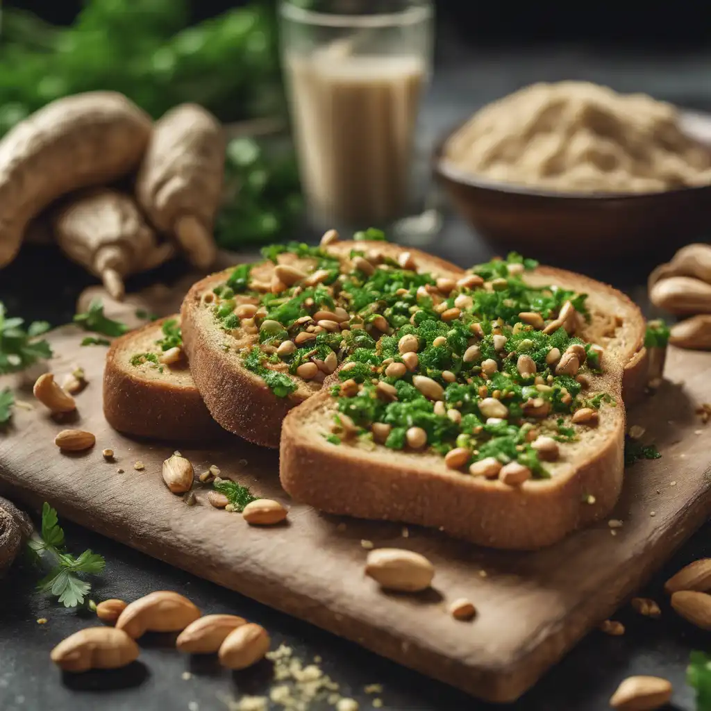 Peanut and Cassava Flour Toast with Spices