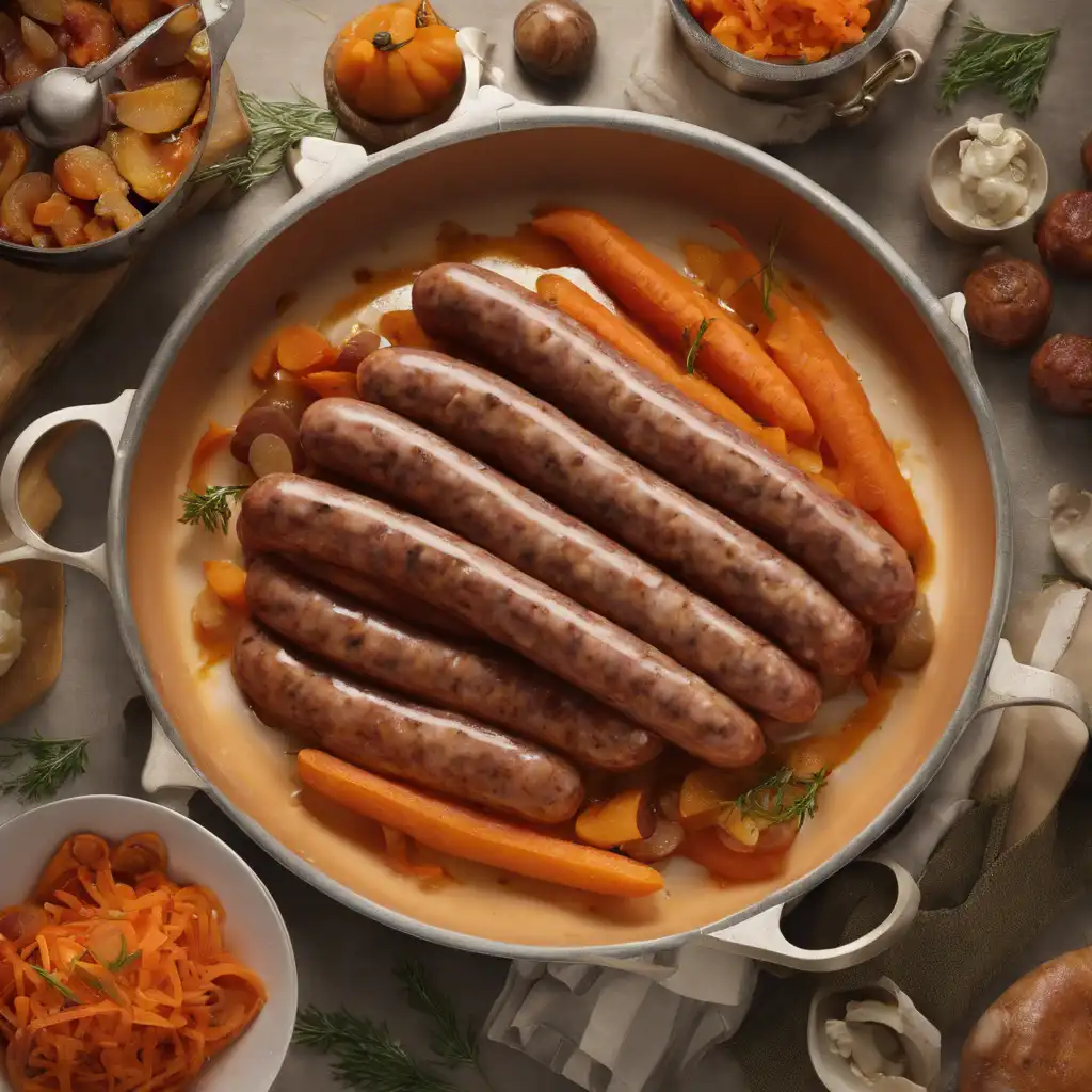 Contrafile with Sausage and Carrot