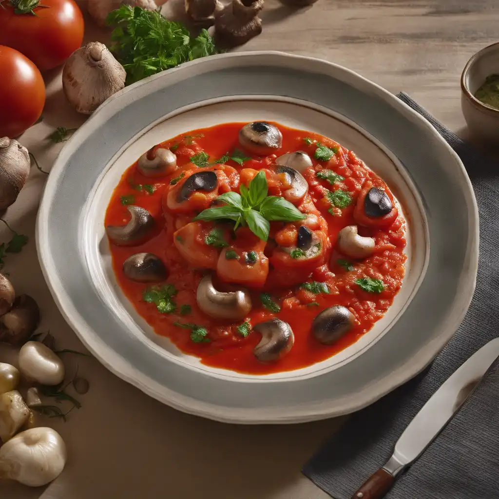 Tomato and Mushroom Namorado with Sauce