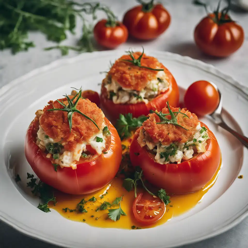 Stuffed Tomatoes with Fish