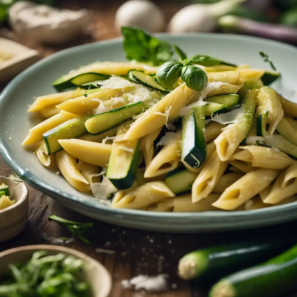 Foto de Penne com abobrinha