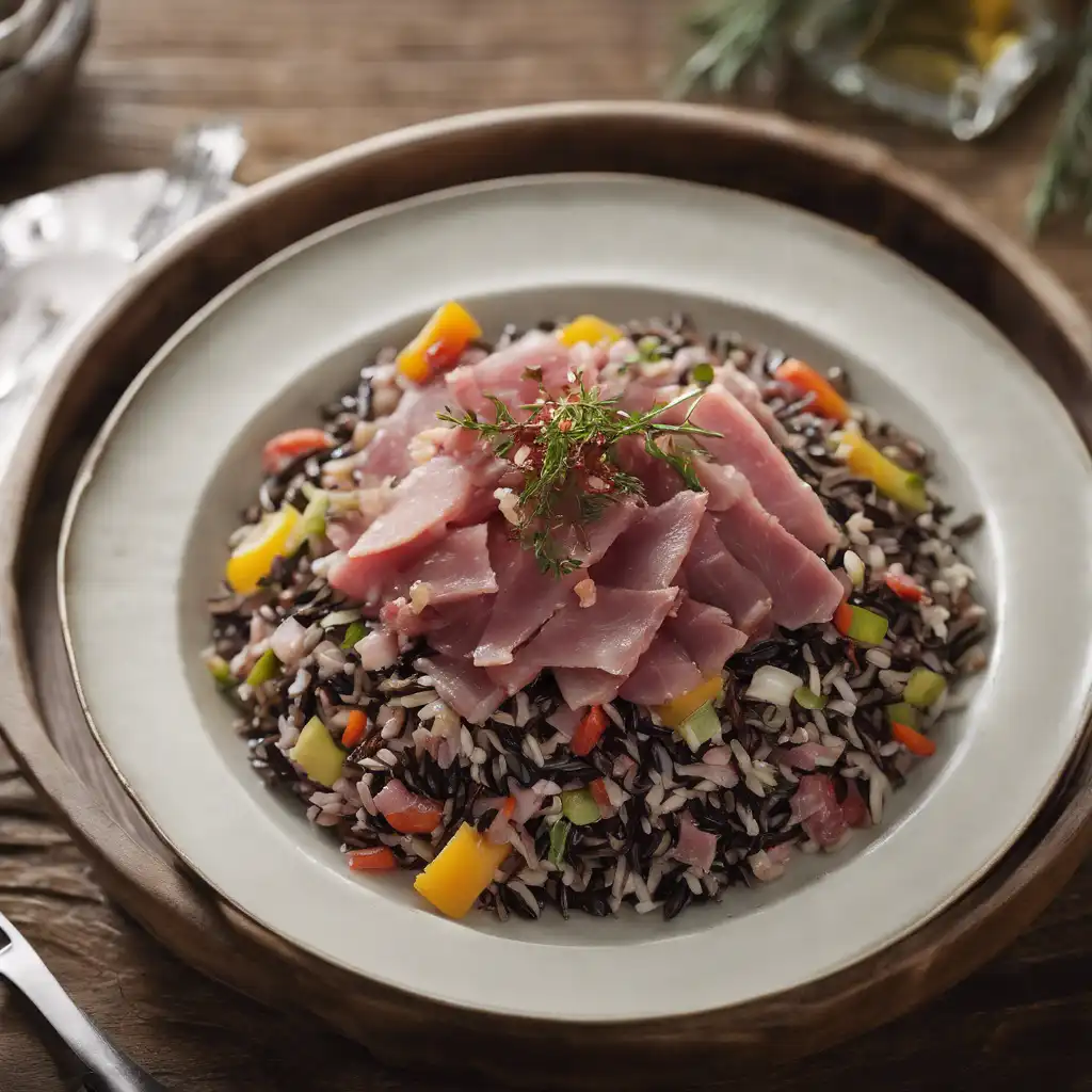 Wild Rice Salad with Salted Meat