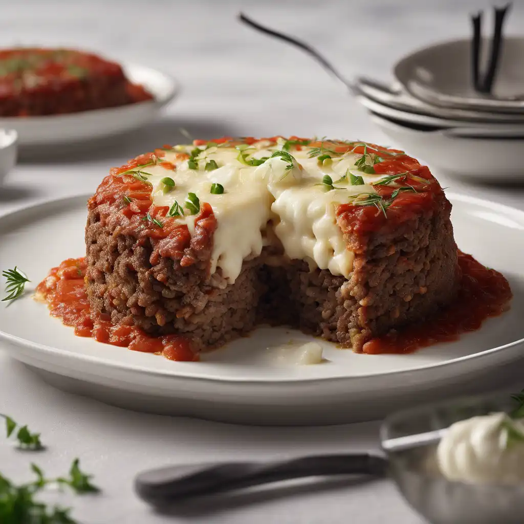 Beef Cake with Mozzarella