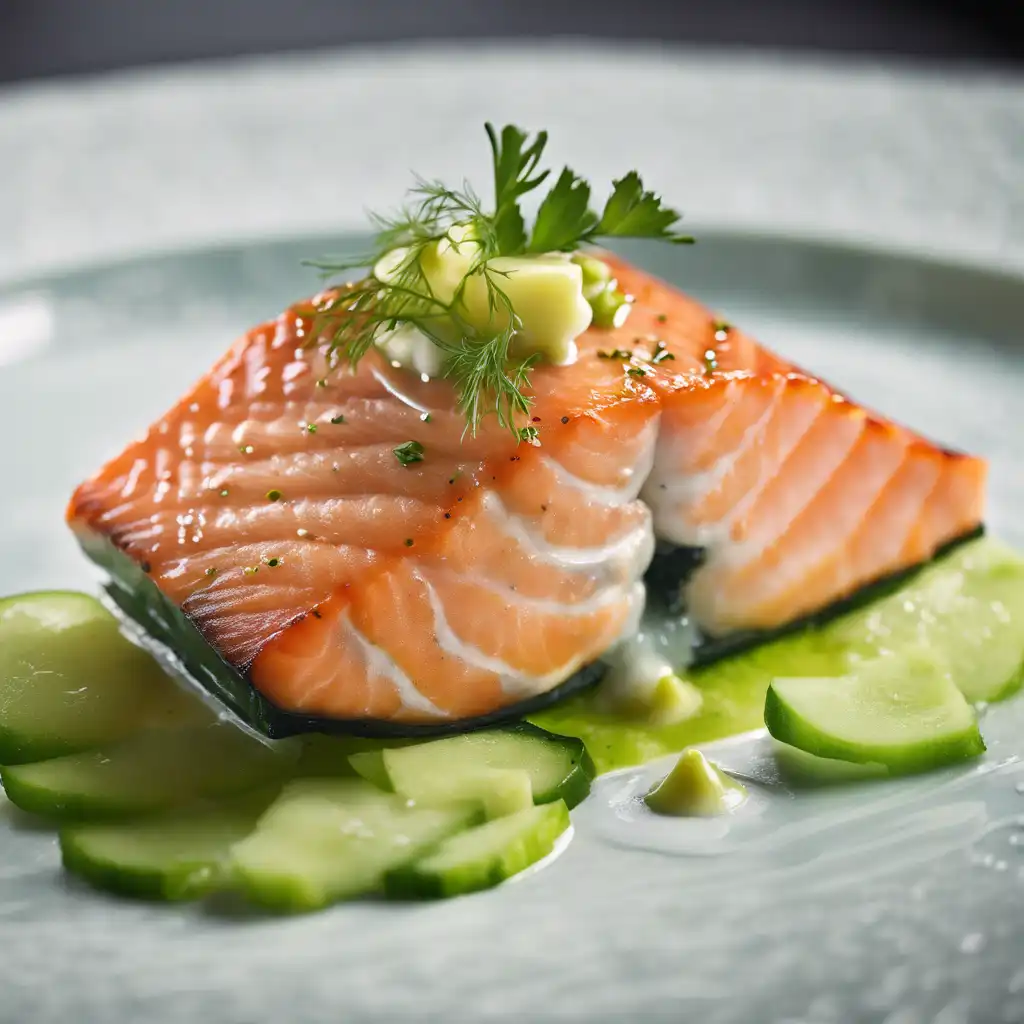 Salmon with Cucumber Sauce