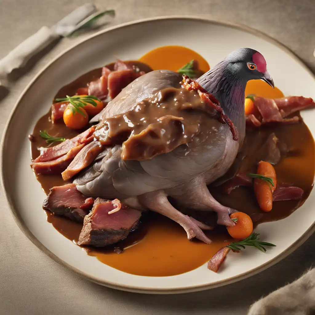 Pigeon with Beef Gravy