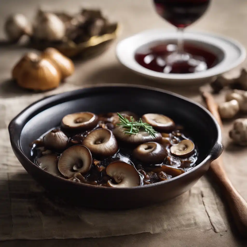 Mushroom in Port Wine