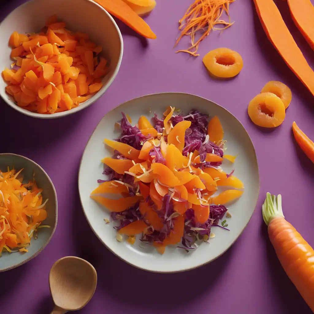 Carrot, Papaya, and Dried Apricot Salad