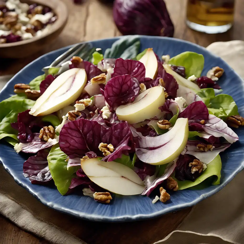 Gorgonzola, Radicchio, and Pear Salad