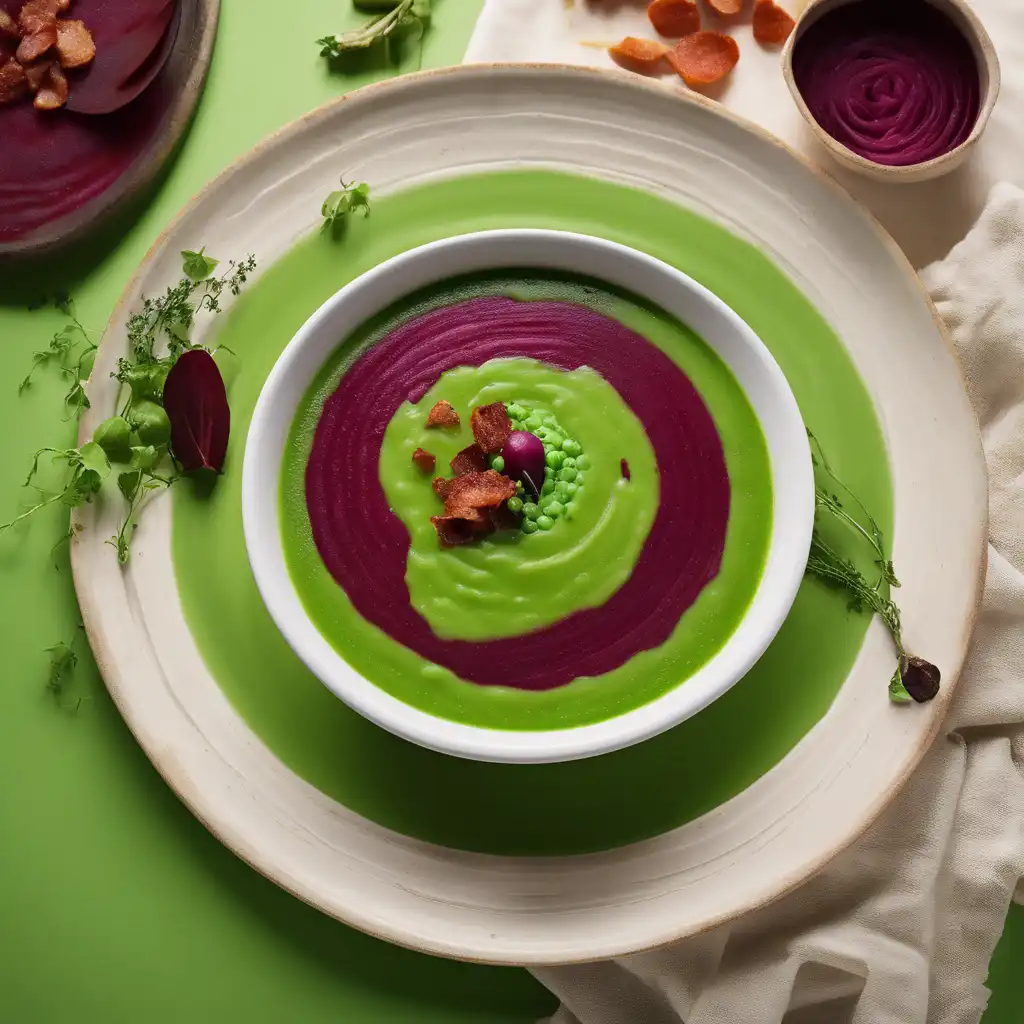 "Beet and Rice Soup"