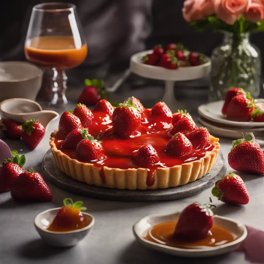 Strawberry Tart with Caramel