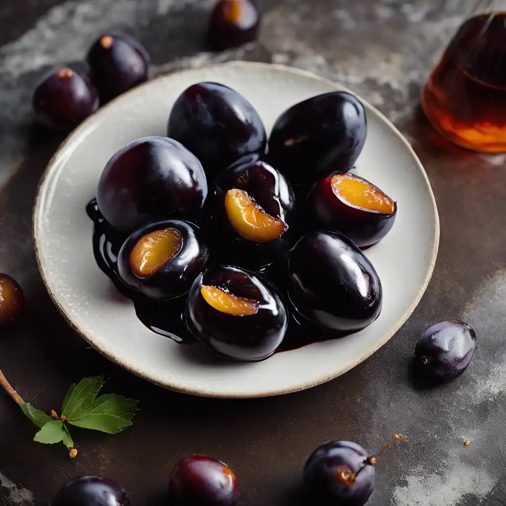 Black Plum with Brandy