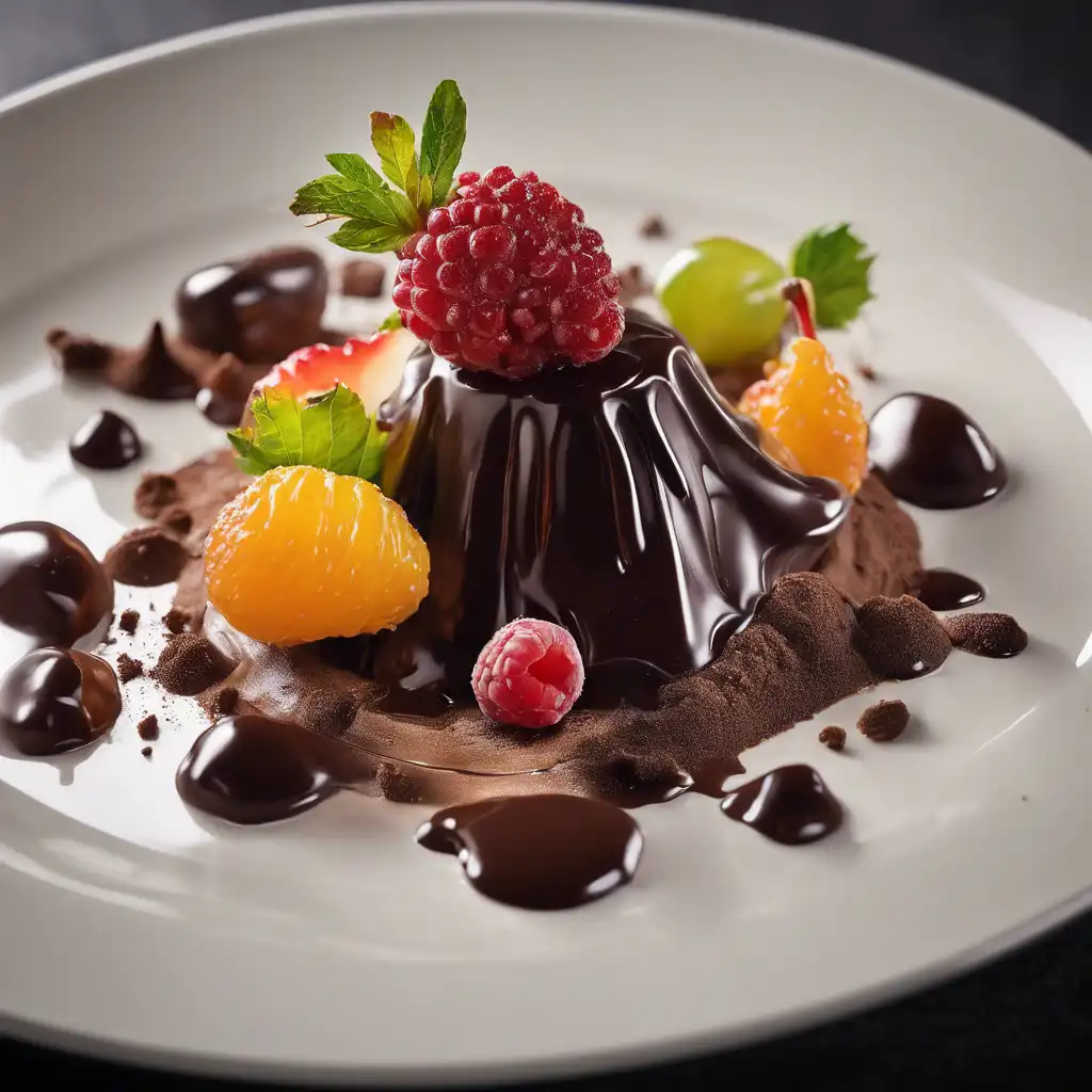 Crispy Fruits with Chocolate Sauce