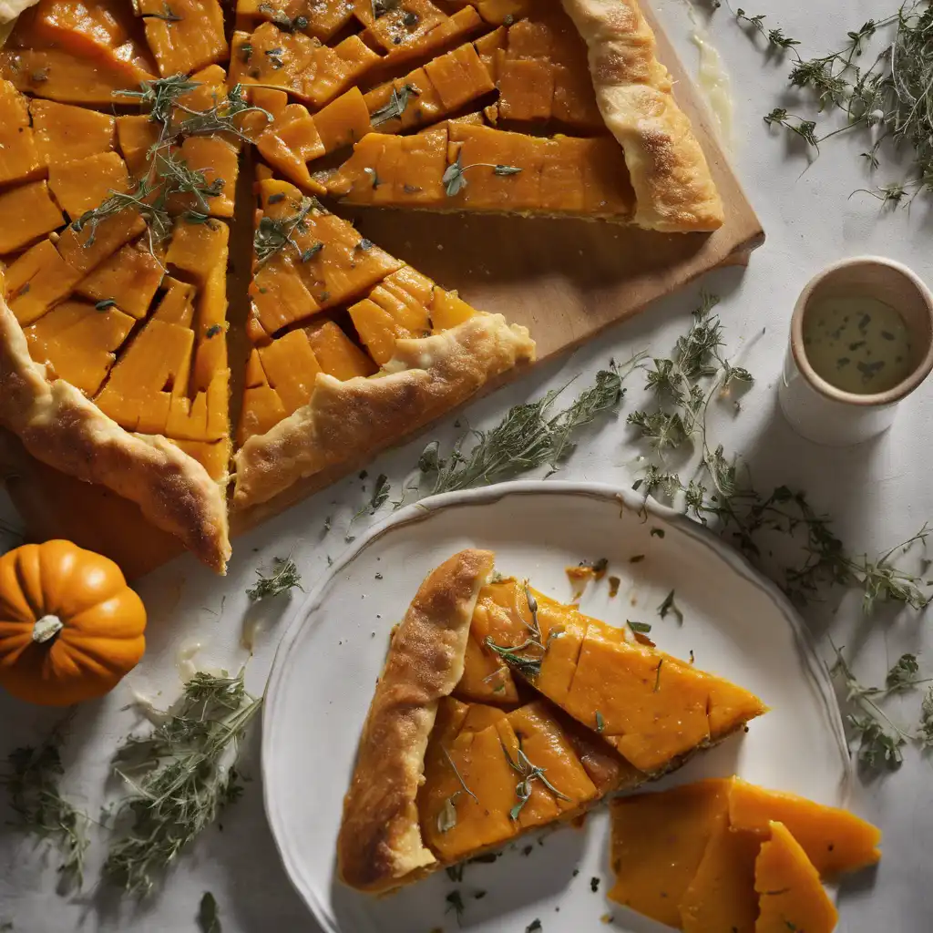 Pumpkin and Gorgonzola Galette