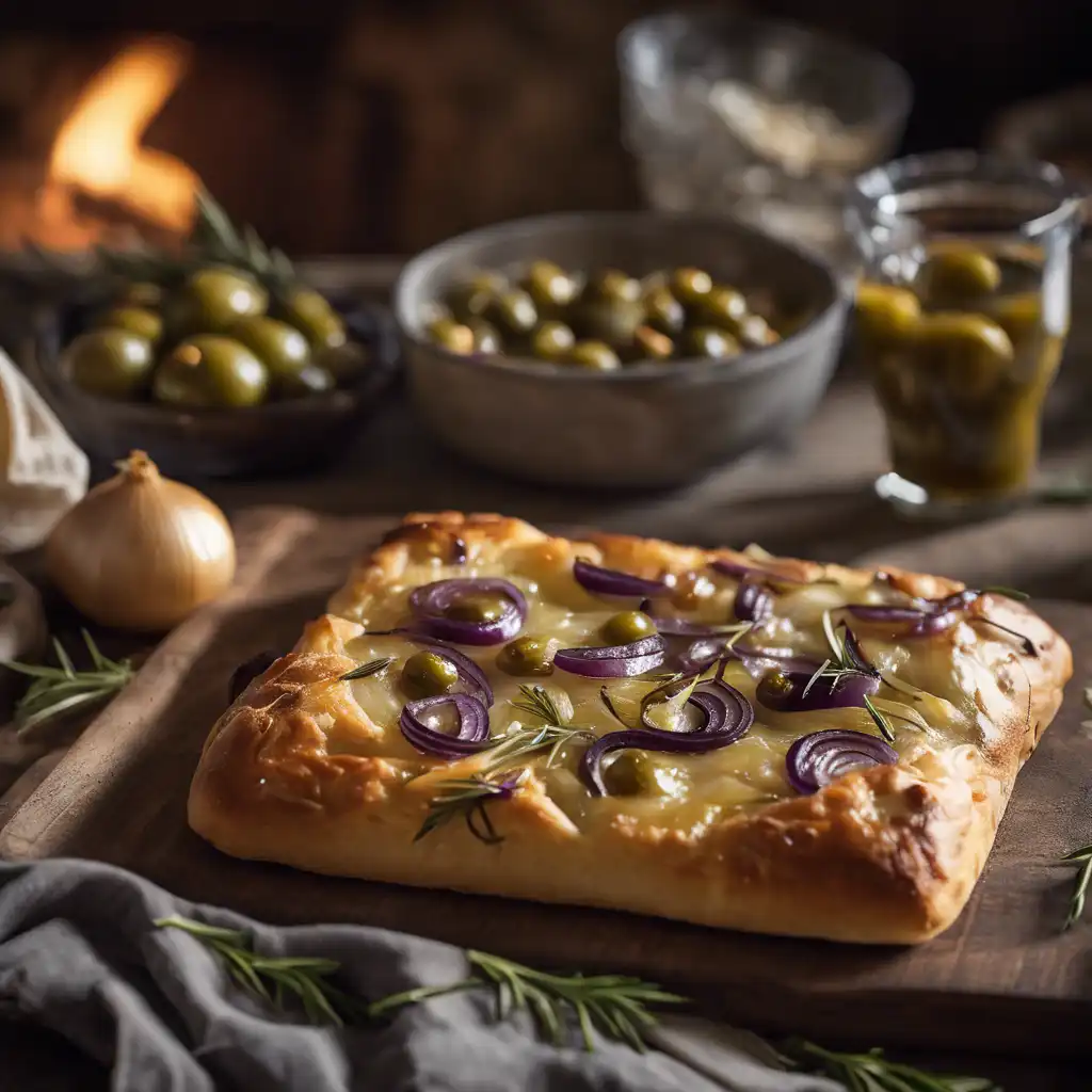 Olive and Onion Focaccia