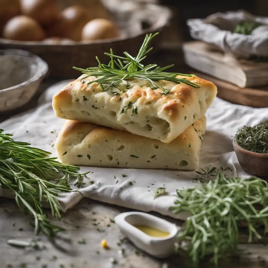 Basic Focaccia Dough with Herbs