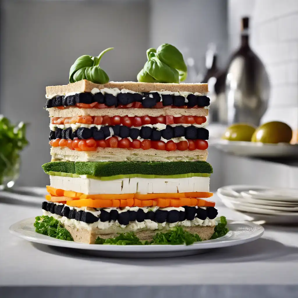 Vegetarian Sandwich Cake