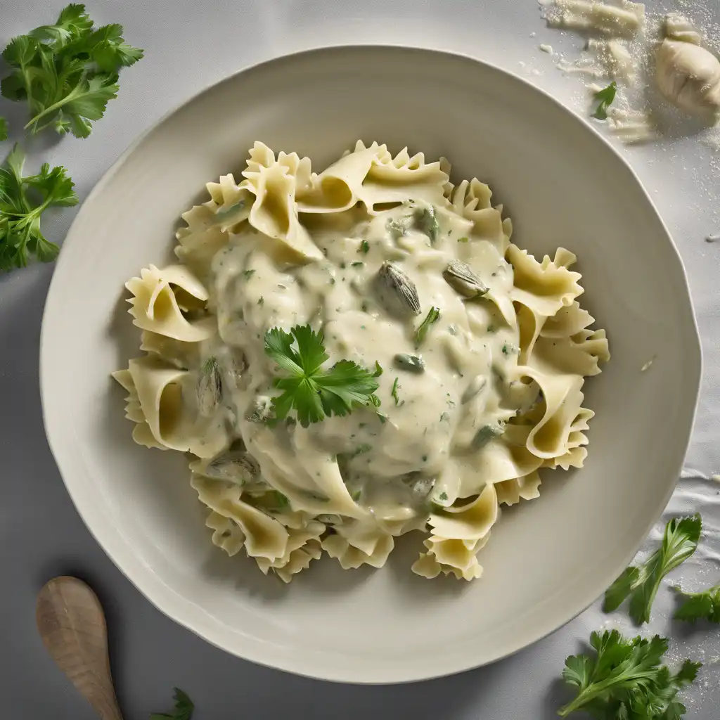 Pasta with Artichoke Cream Sauce