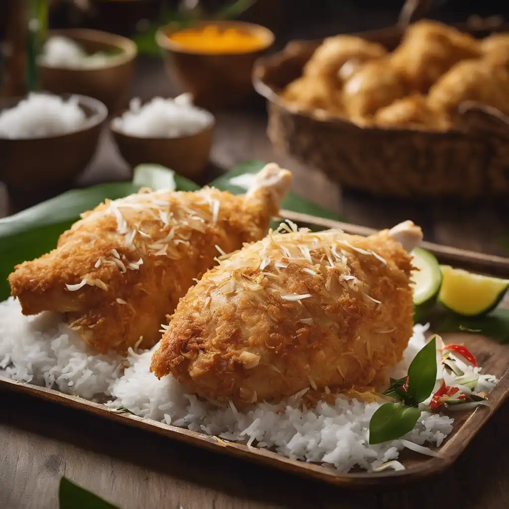 Chicken Enveloped with Coconut