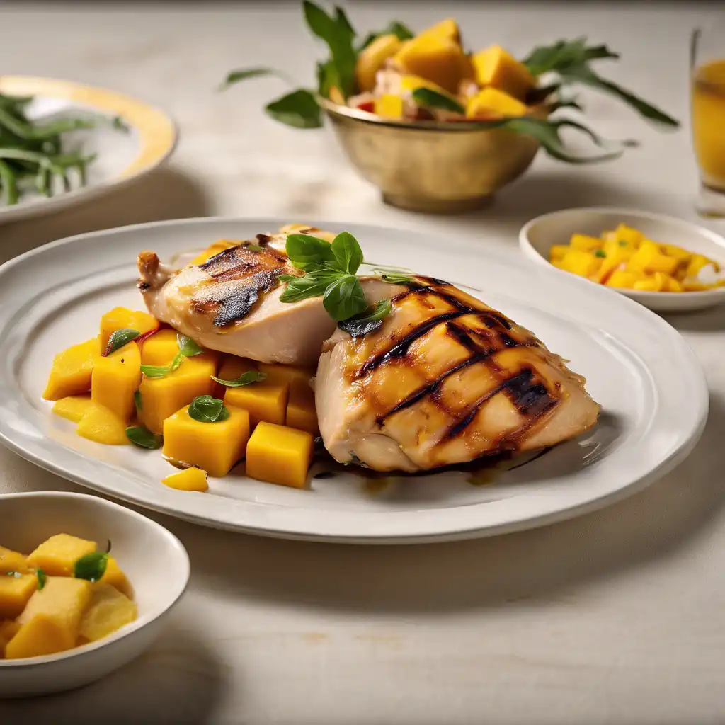 Grilled Chicken with Mango Filling