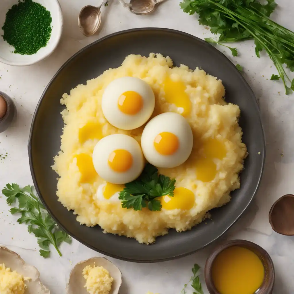 Egg Filling for Mashed Potato Balls