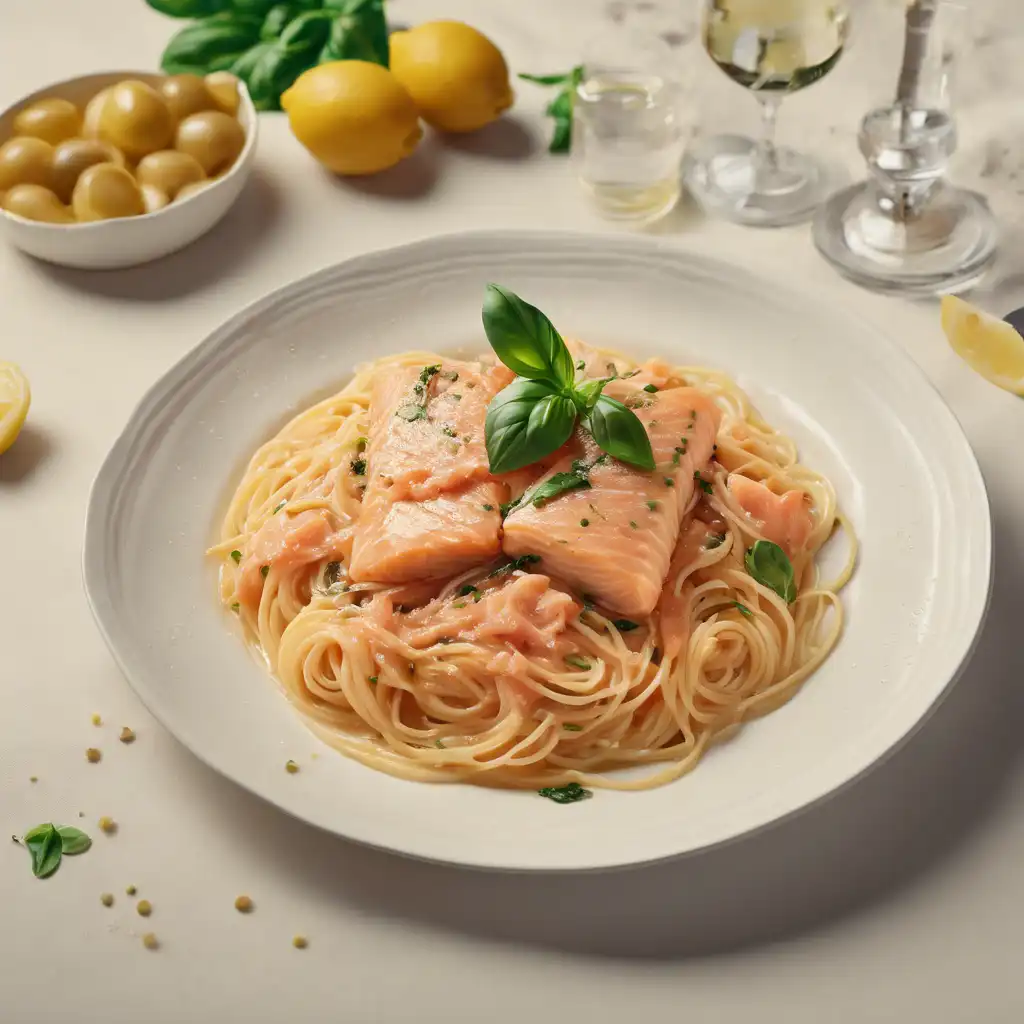 Spaghetti with Salmon