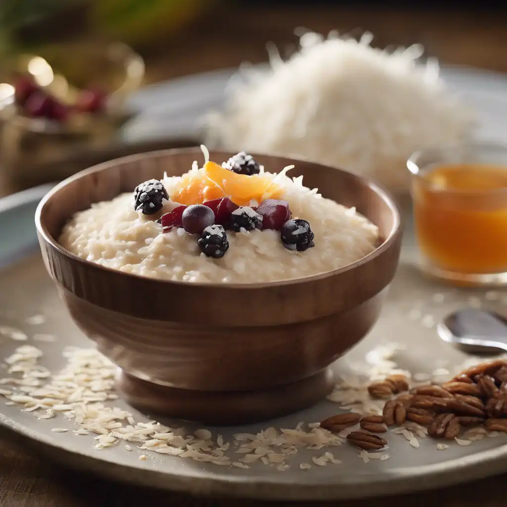 Oat Pudding with Coconut