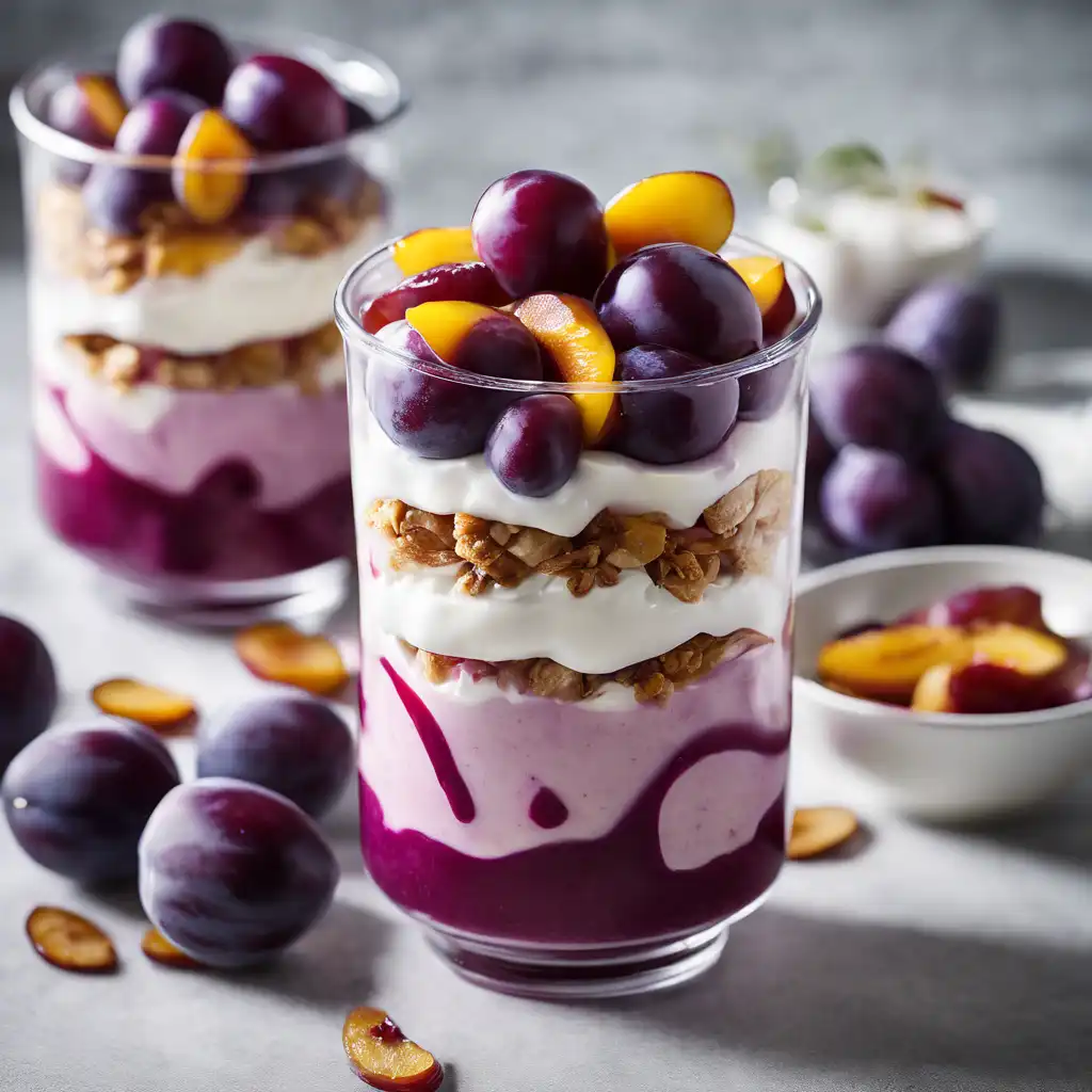 Fresh Plum Yogurt Parfait