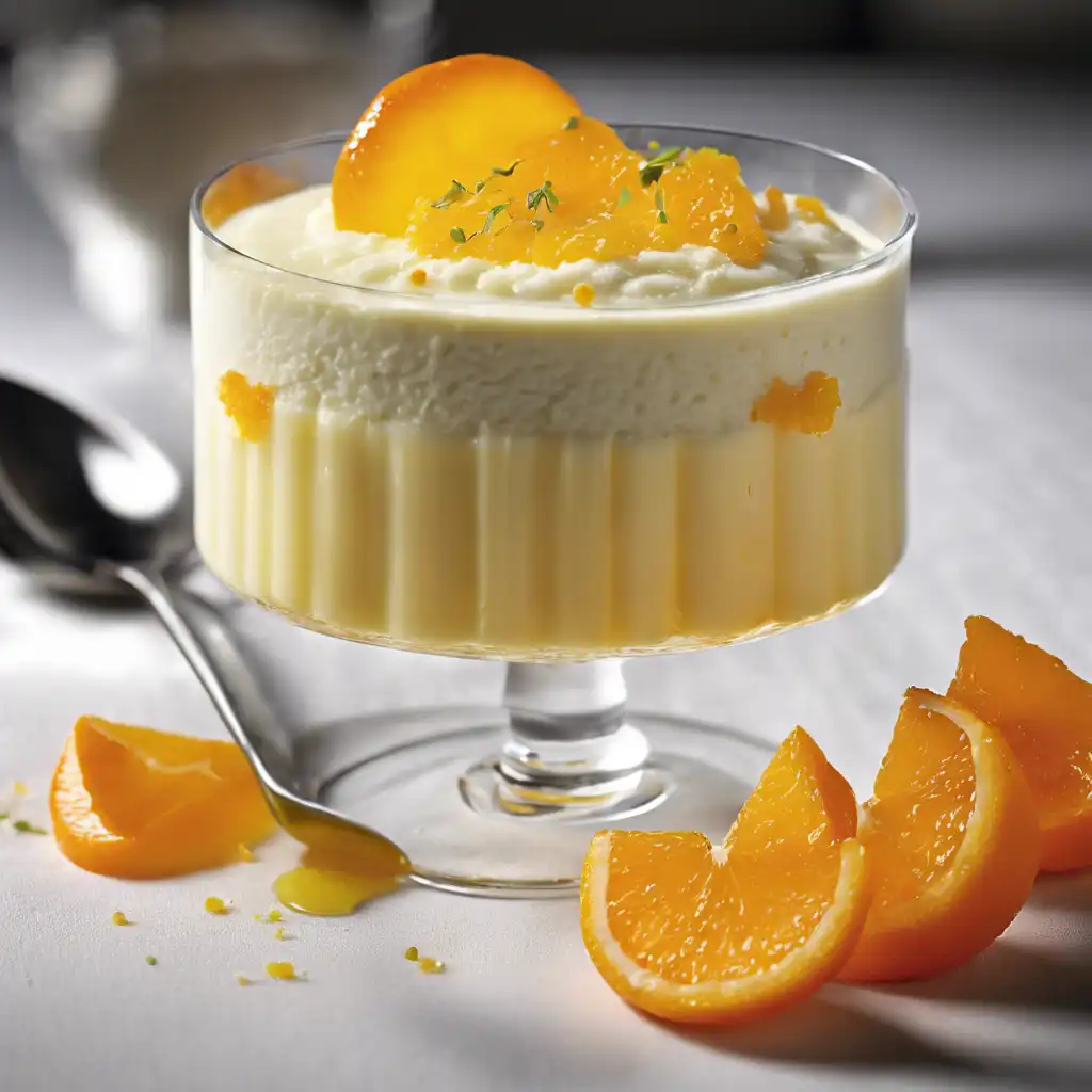 Ricotta Pudding with Orange Gelatin