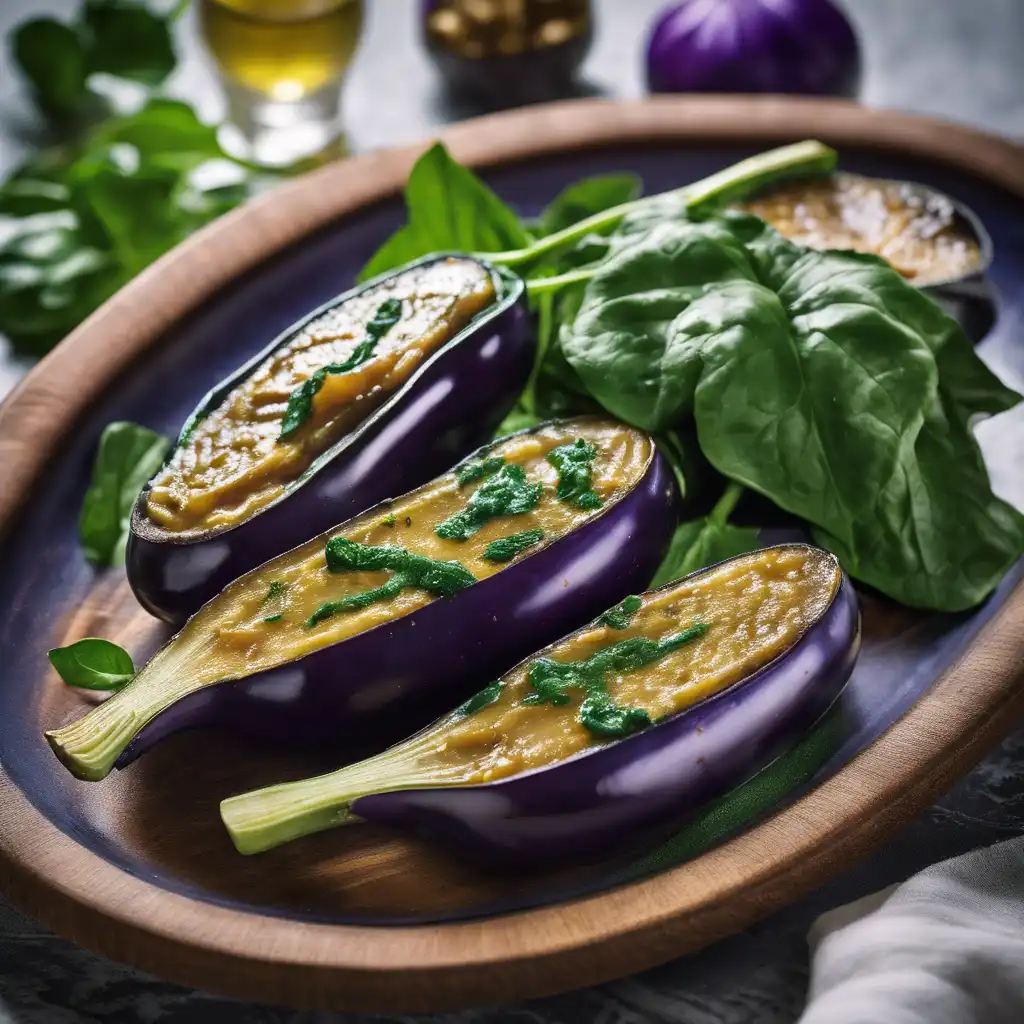 Eggplant with Spinach