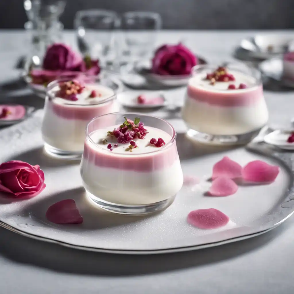 Yogurt and Rosewater Panna Cotta