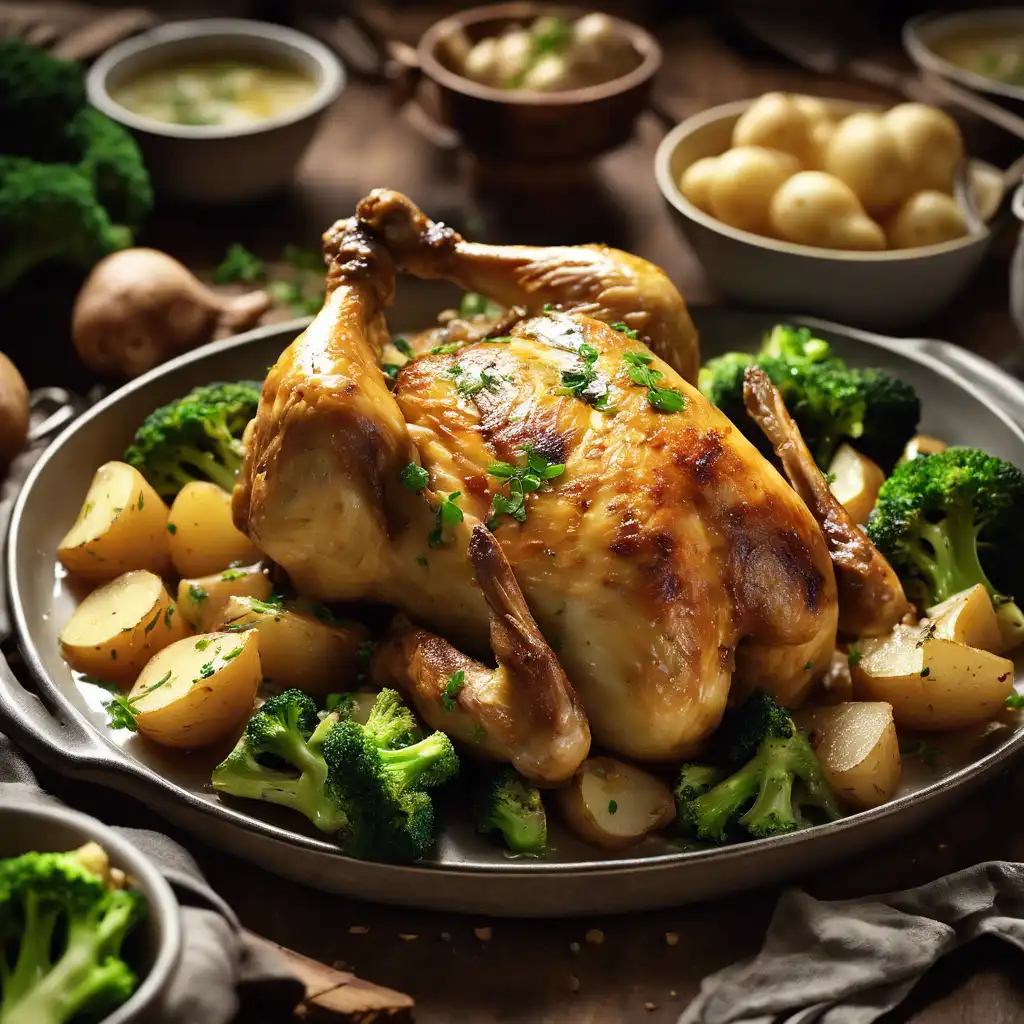 Chicken with Potatoes and Broccoli