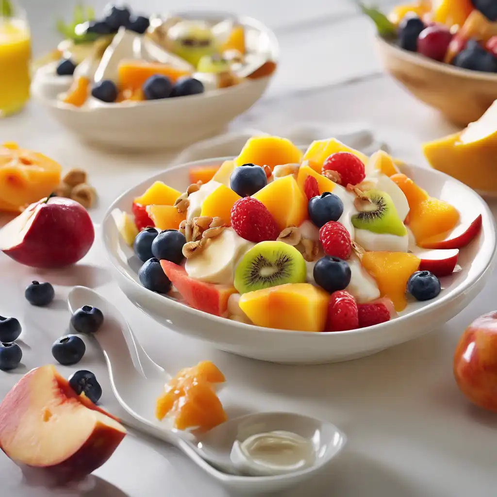 Fruit Salad with Yogurt and Honey