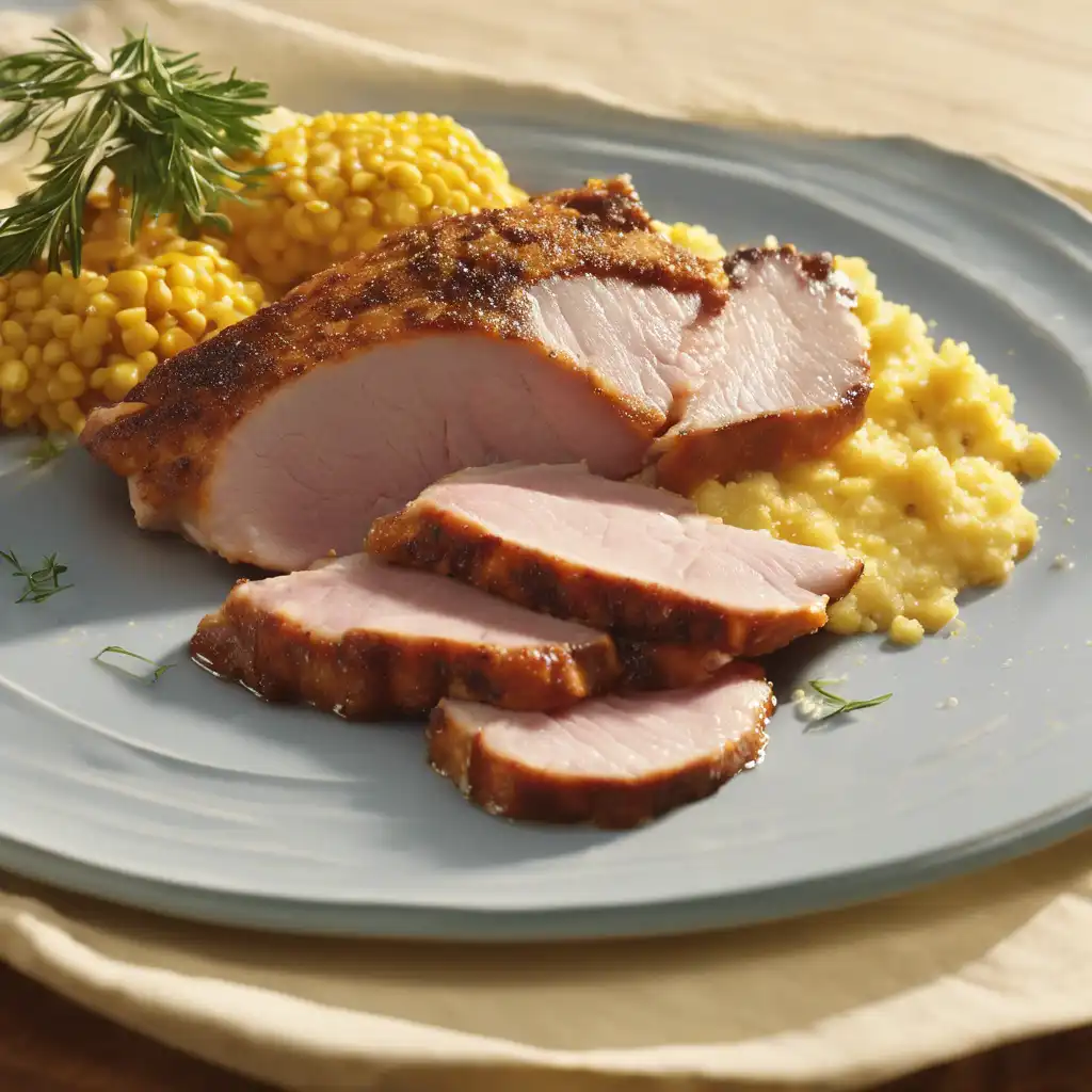 Sweet and Savory Pork with Watered Cornmeal