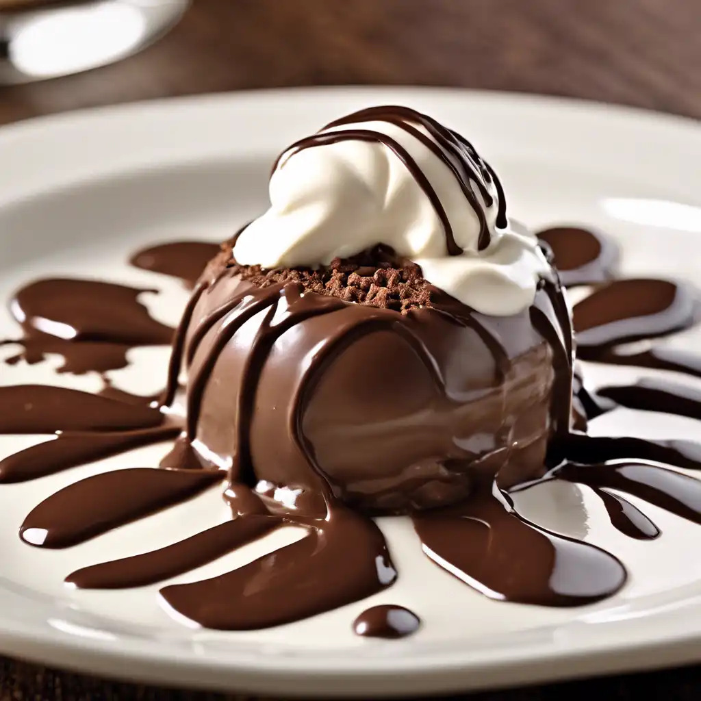 Chocolate Truffle Mousse with Yogurt Sauce