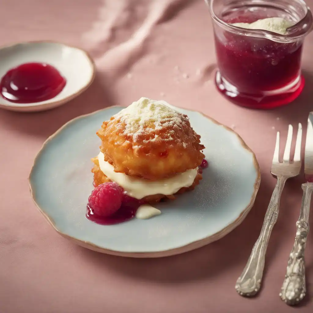 Ricotta Fritter with Cream