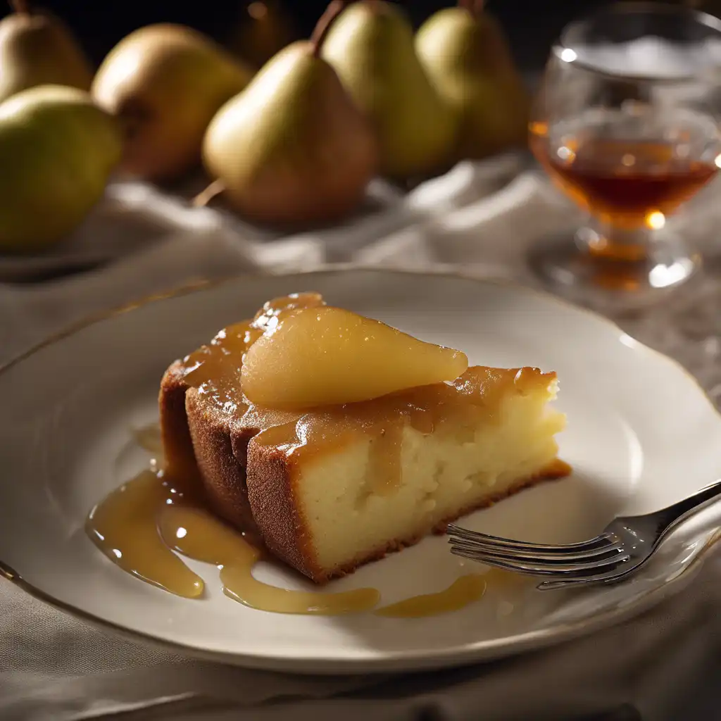 Pear Cake with Cognac