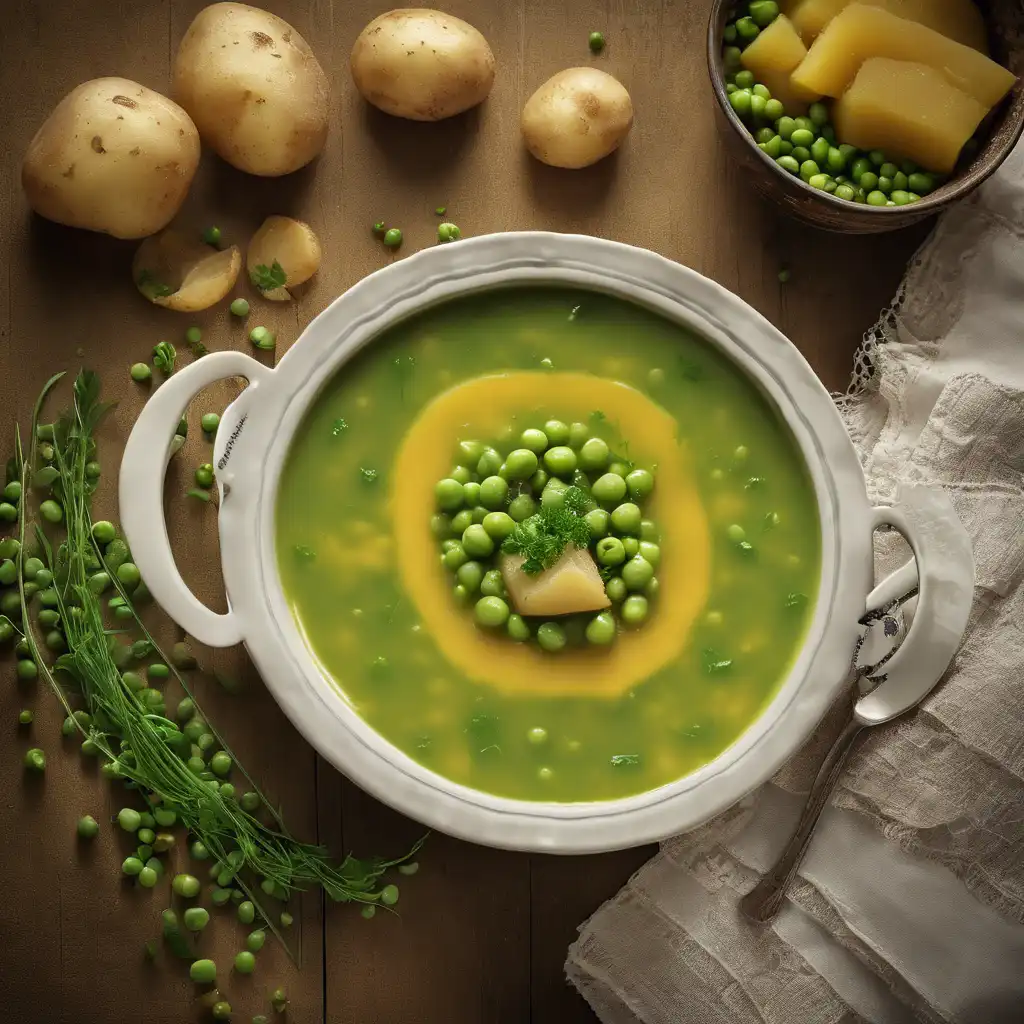 Potato and Peas Soup (Sopa de Batata e Ervilha)