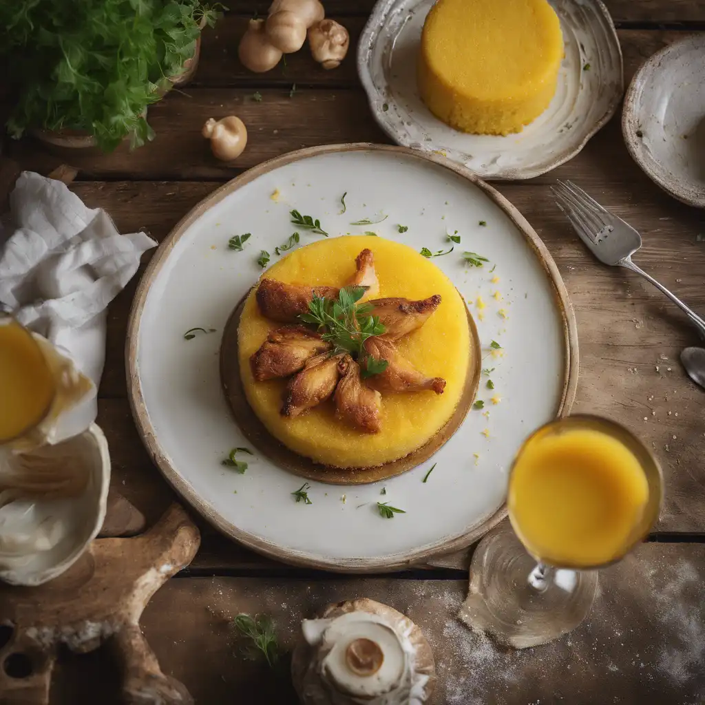 Polenta Cake with Chicken (Chicken and Polenta Cake)