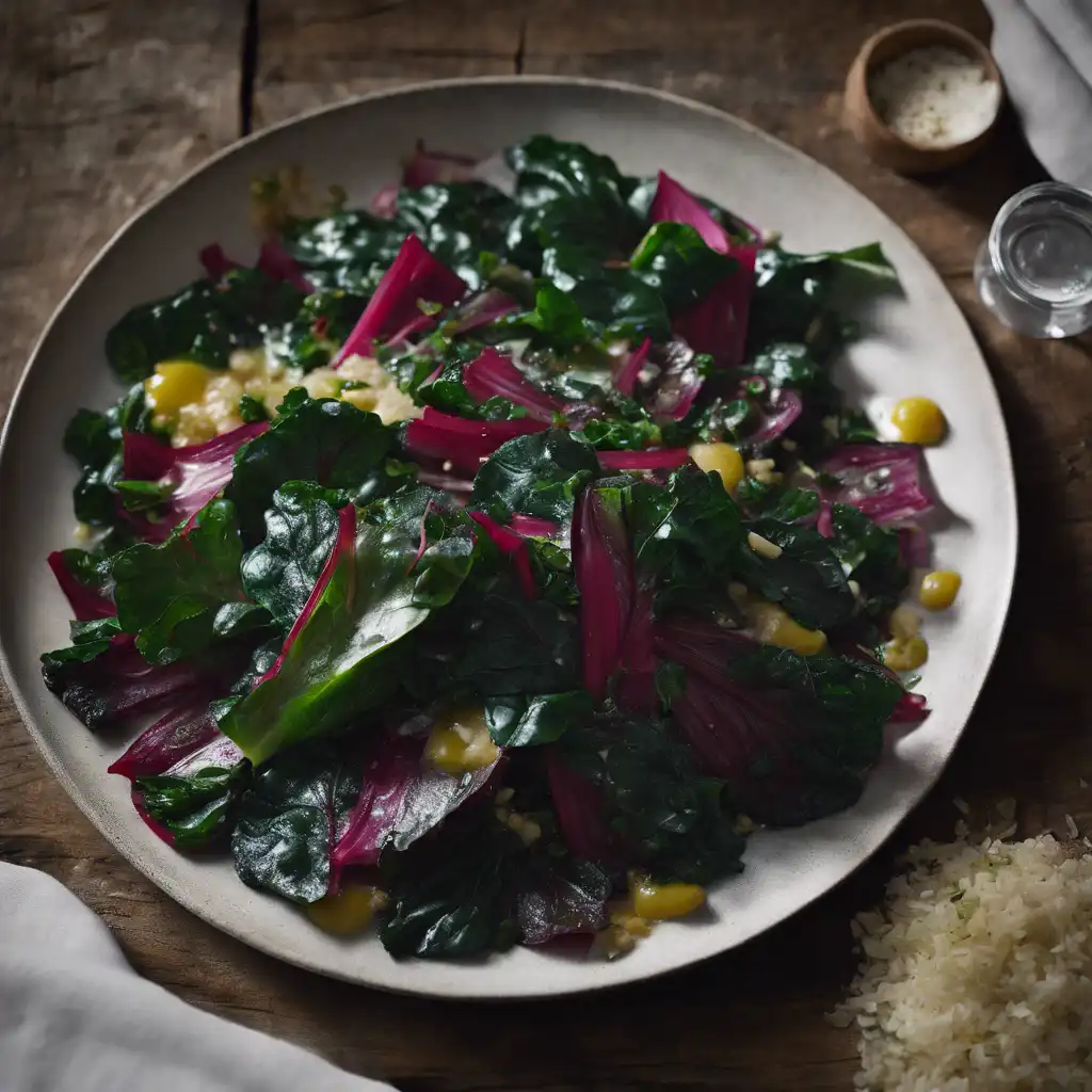 Swiss Chard with Garlic and Thyme (Talo de acelga com alho e salsinha)