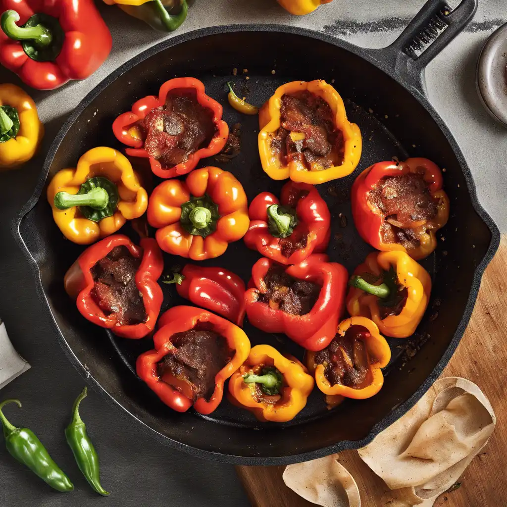 Pepperoni Skillet (Bell Peppers in a Skillet)