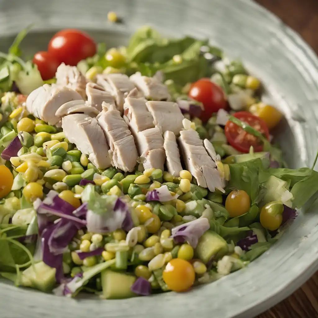 Green Corn and Chicken Salad