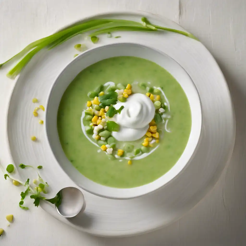 Green Corn Soup with Yogurt