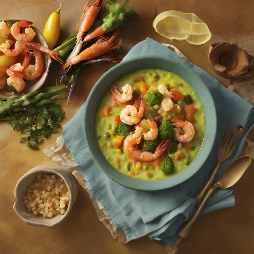 Green Grits and Shrimp Stew