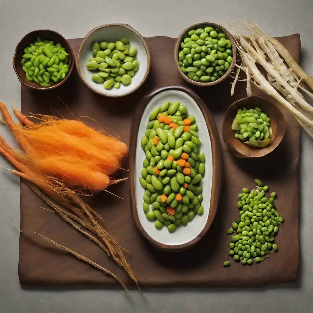 Edamame with Carrot and Salt